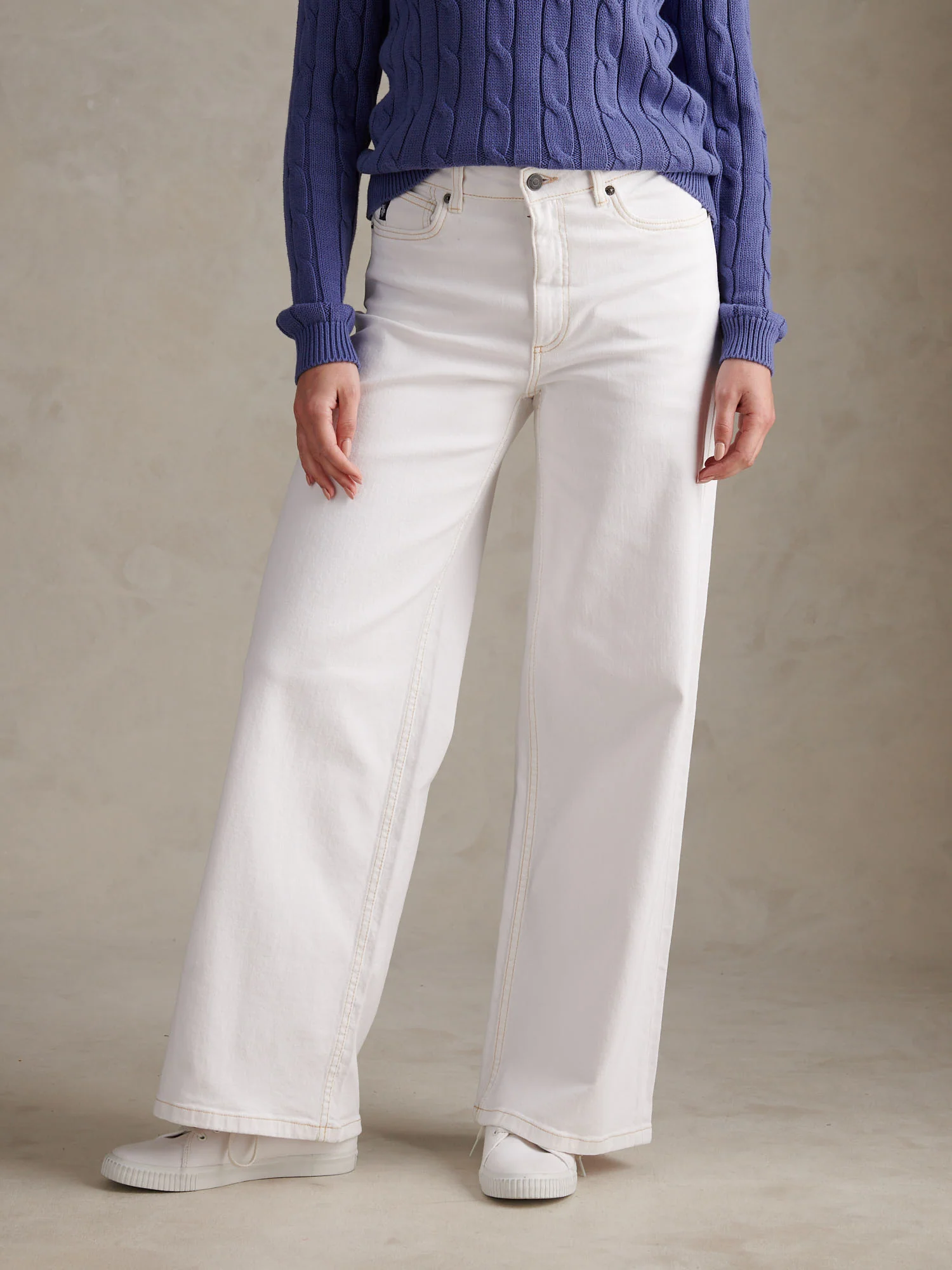 Womens Wide Fit Jean Bright White
