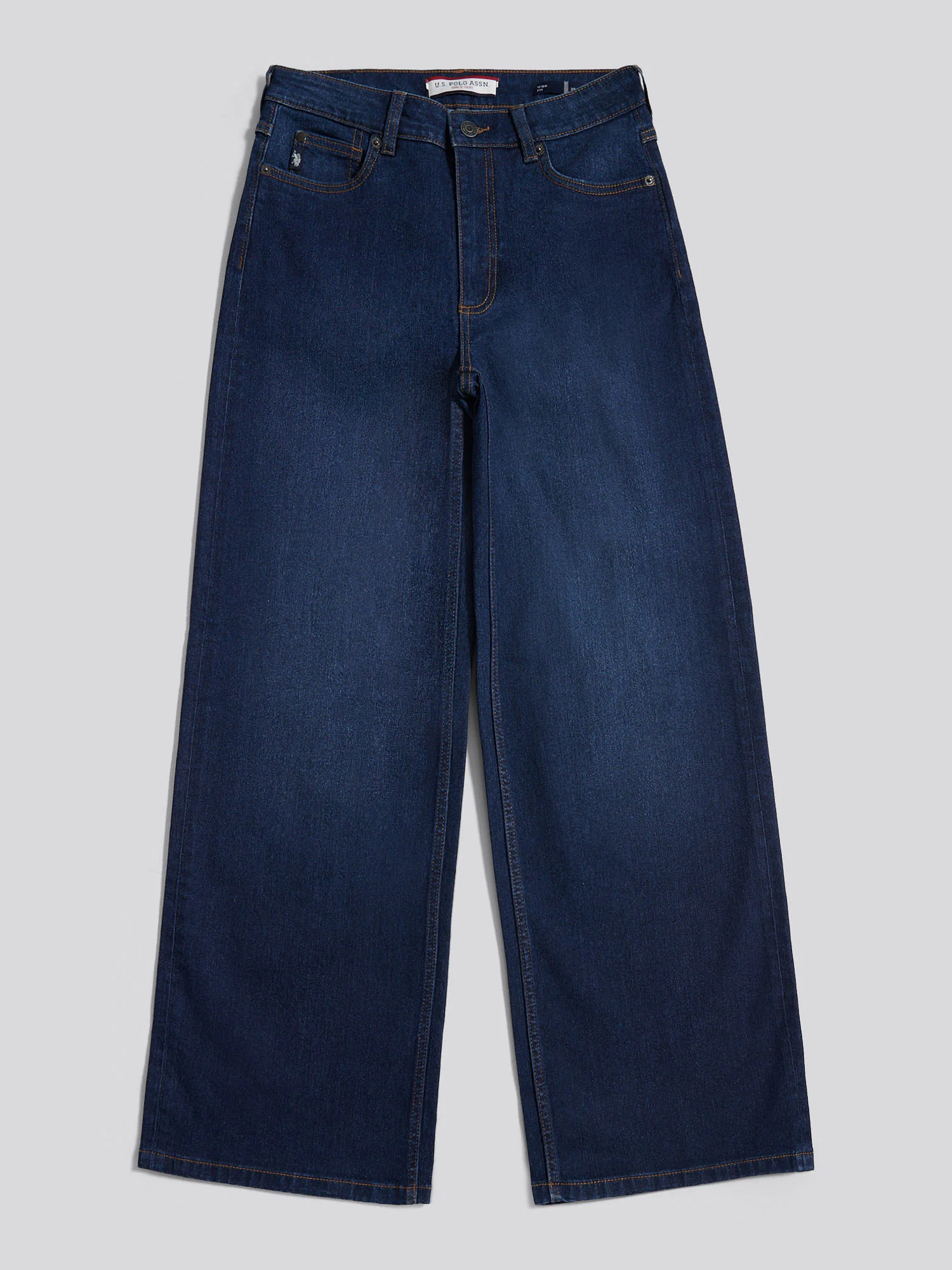 Womens Wide Fit Jean Dark Blue Wash - Image 6