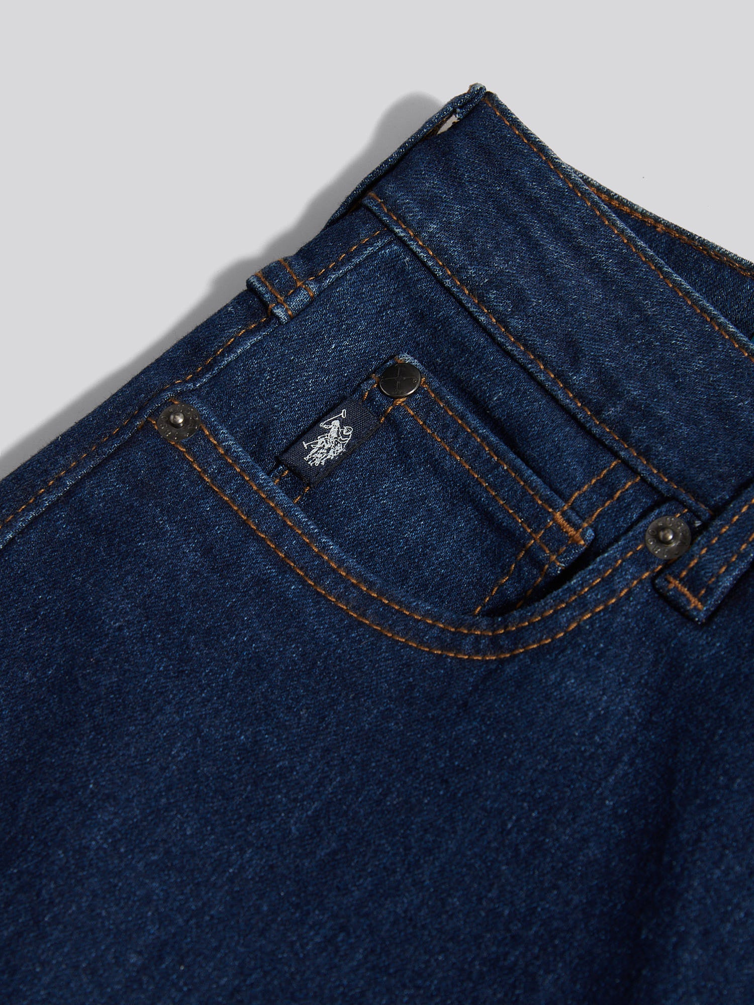 Womens Wide Fit Jean Dark Blue Wash - Image 8