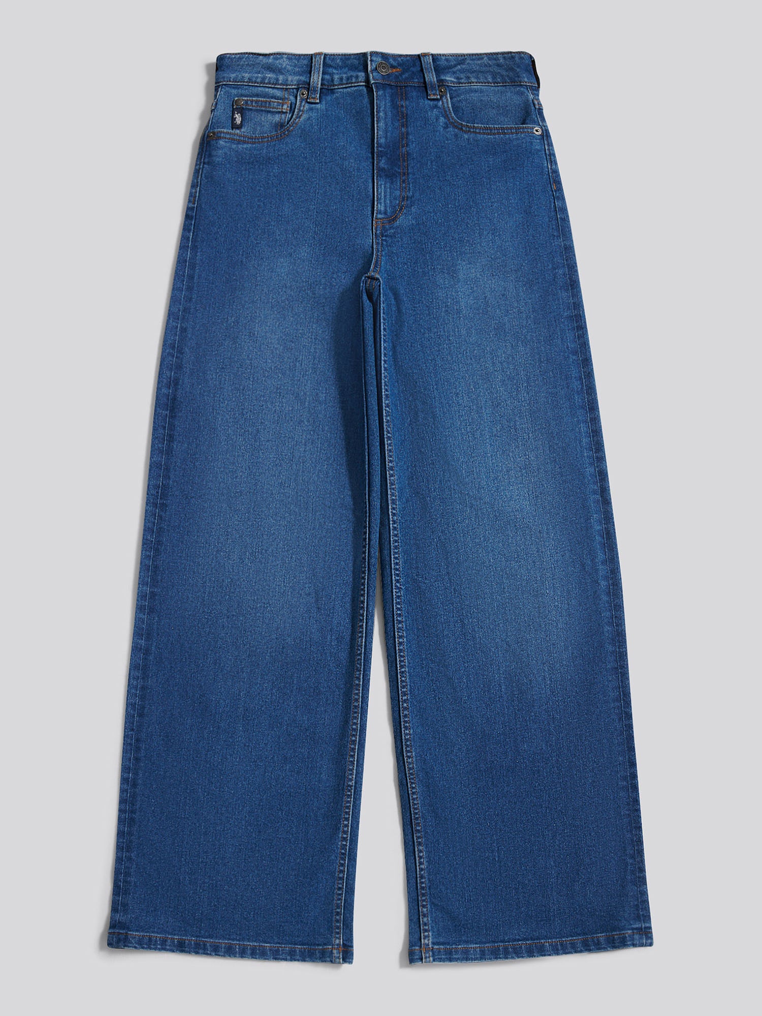 Womens Wide Fit Jean Mid Wash - Image 6