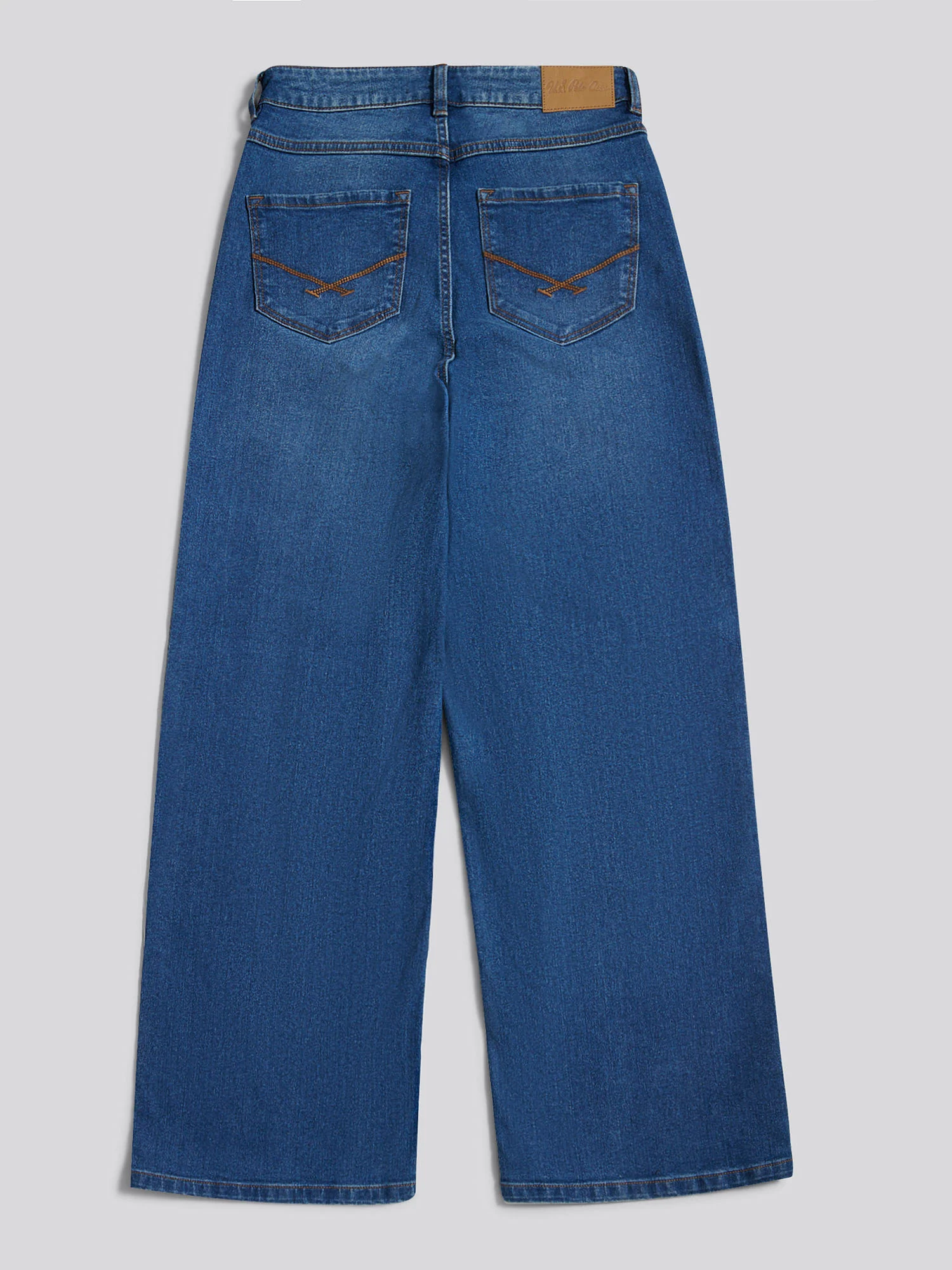 Womens Wide Fit Jean Mid Wash - Image 7