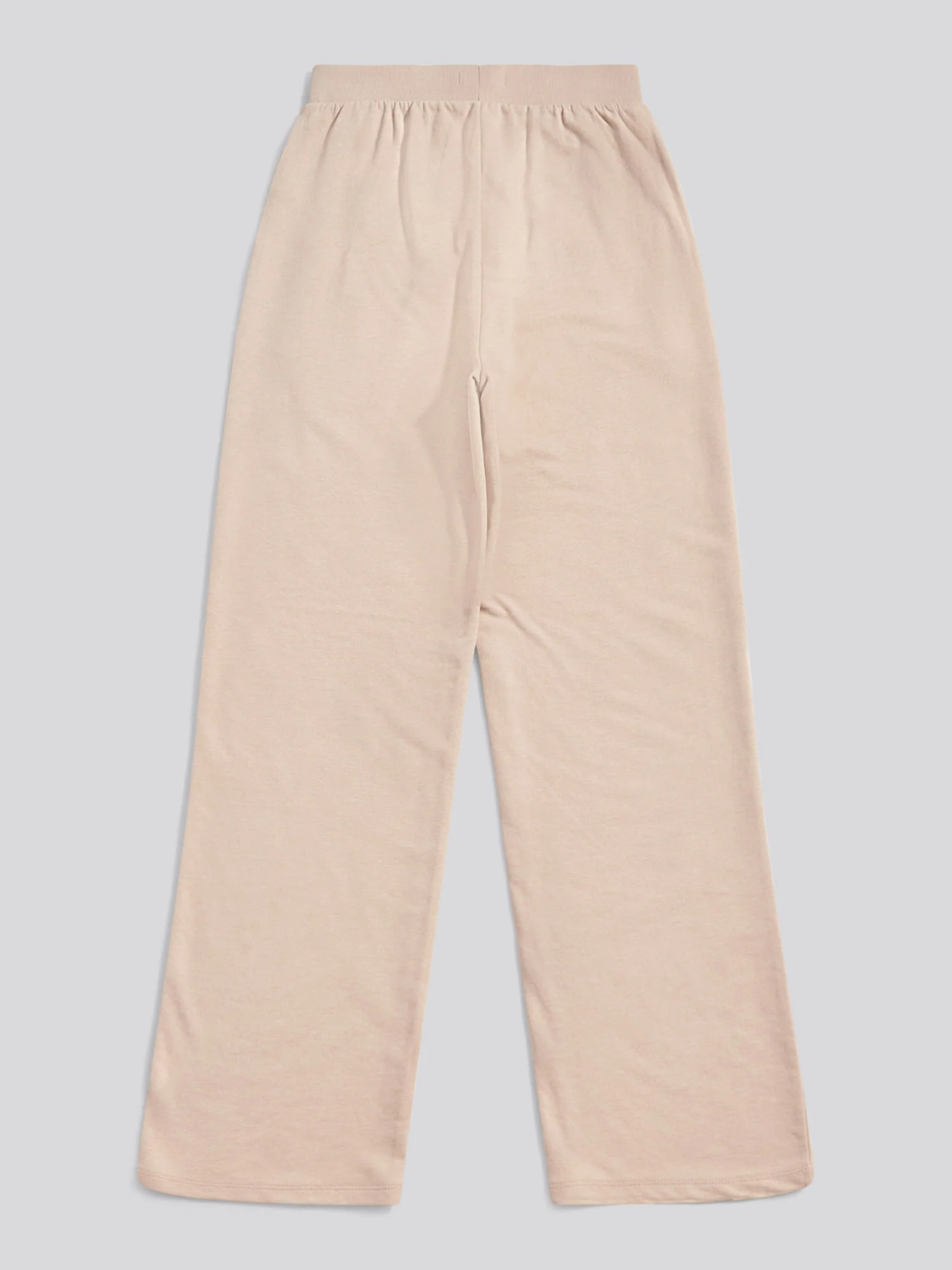 Womens Wide Leg Tipped Joggers in Natural - Image 2