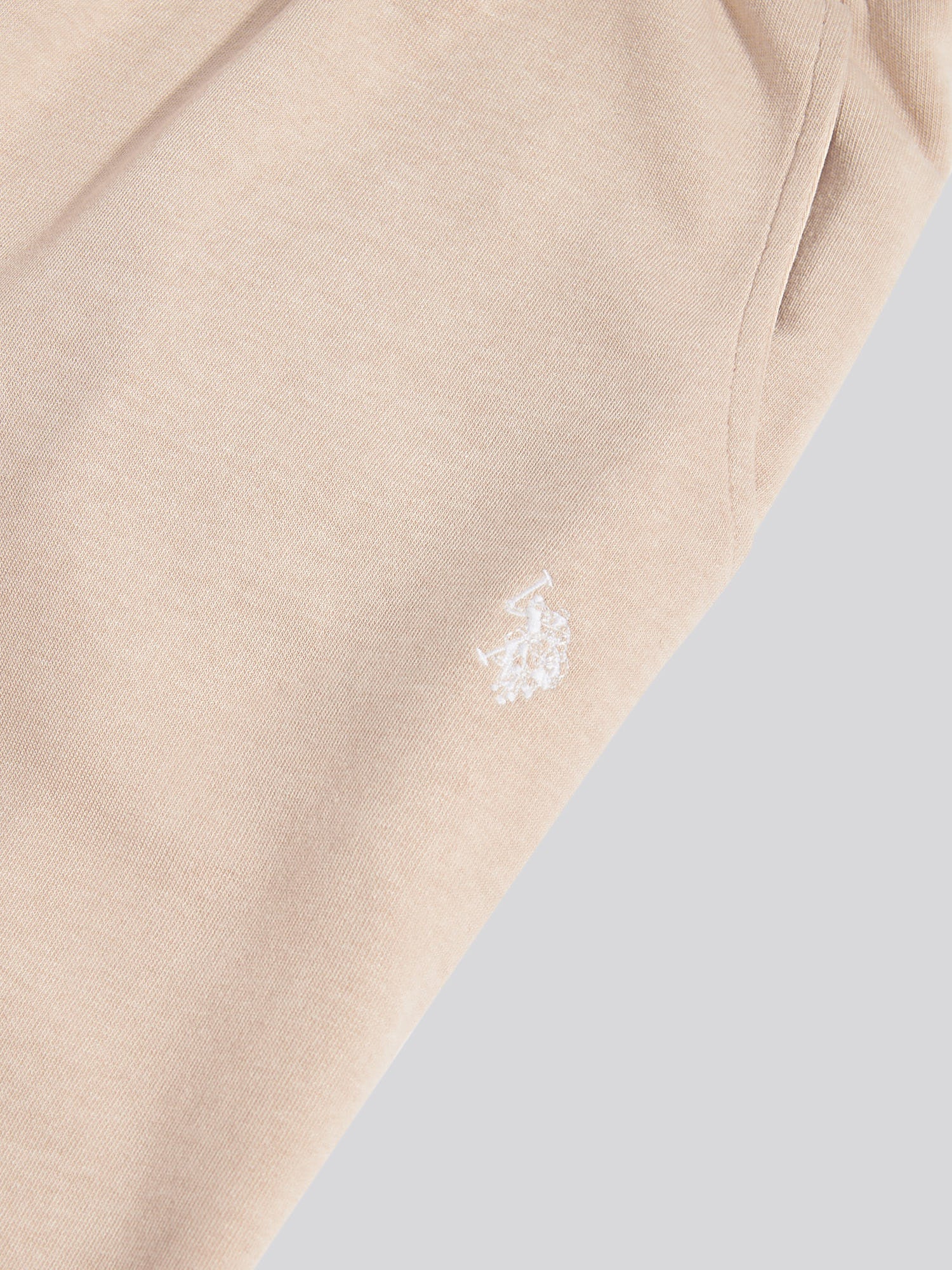 Womens Wide Leg Tipped Joggers in Natural - Image 3