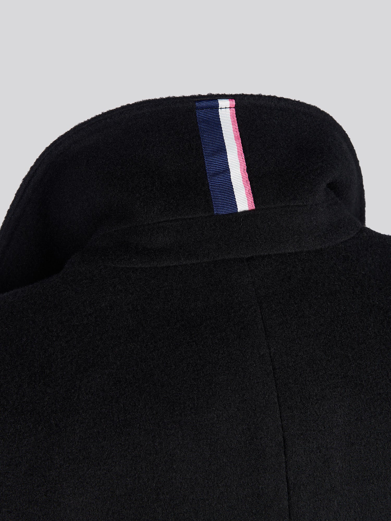 Womens Wool Blend Double Breasted Coat in Black - Image 11