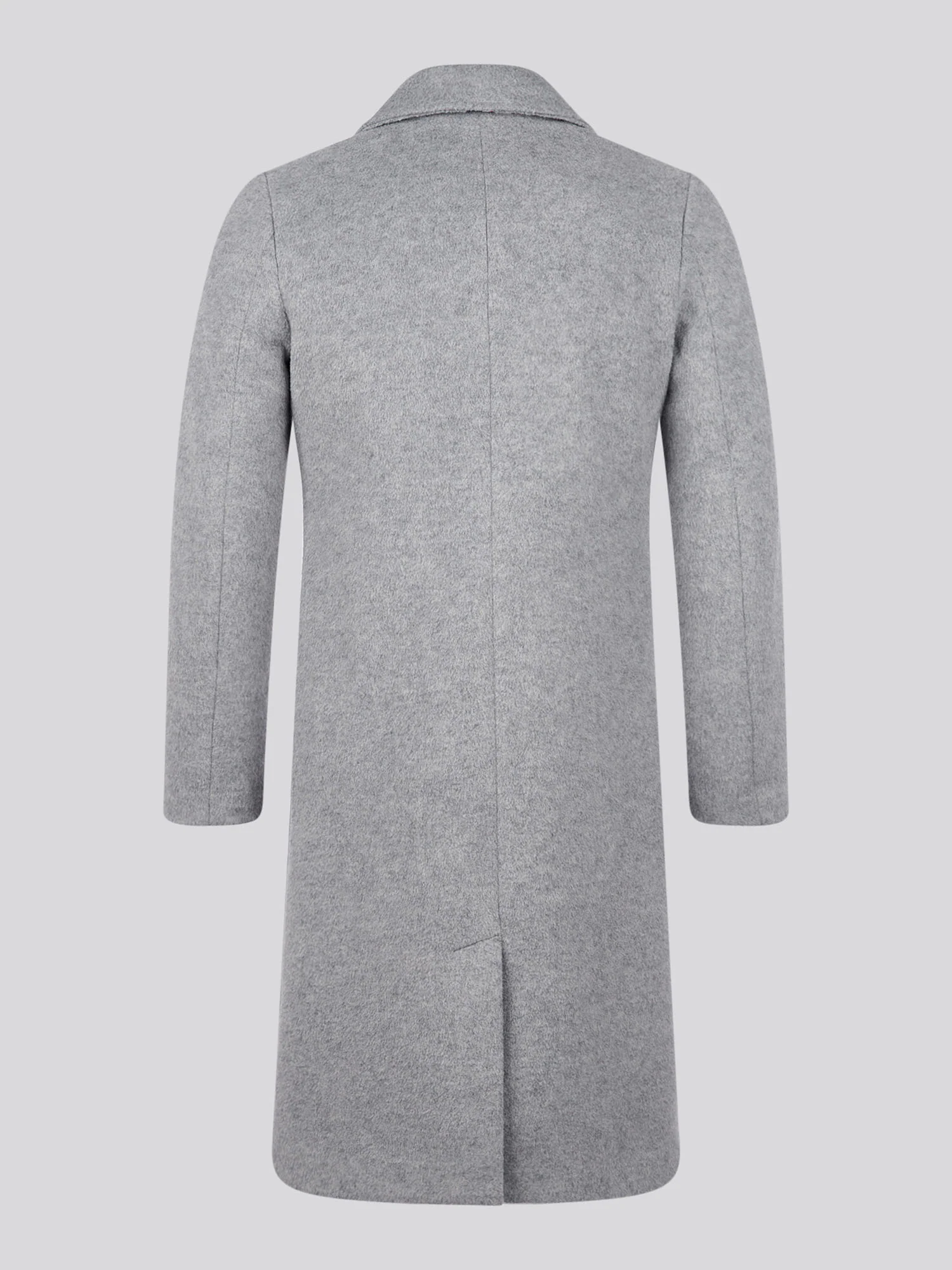 Womens Wool Blend Double Breasted Coat in Silver Filigree - Image 8
