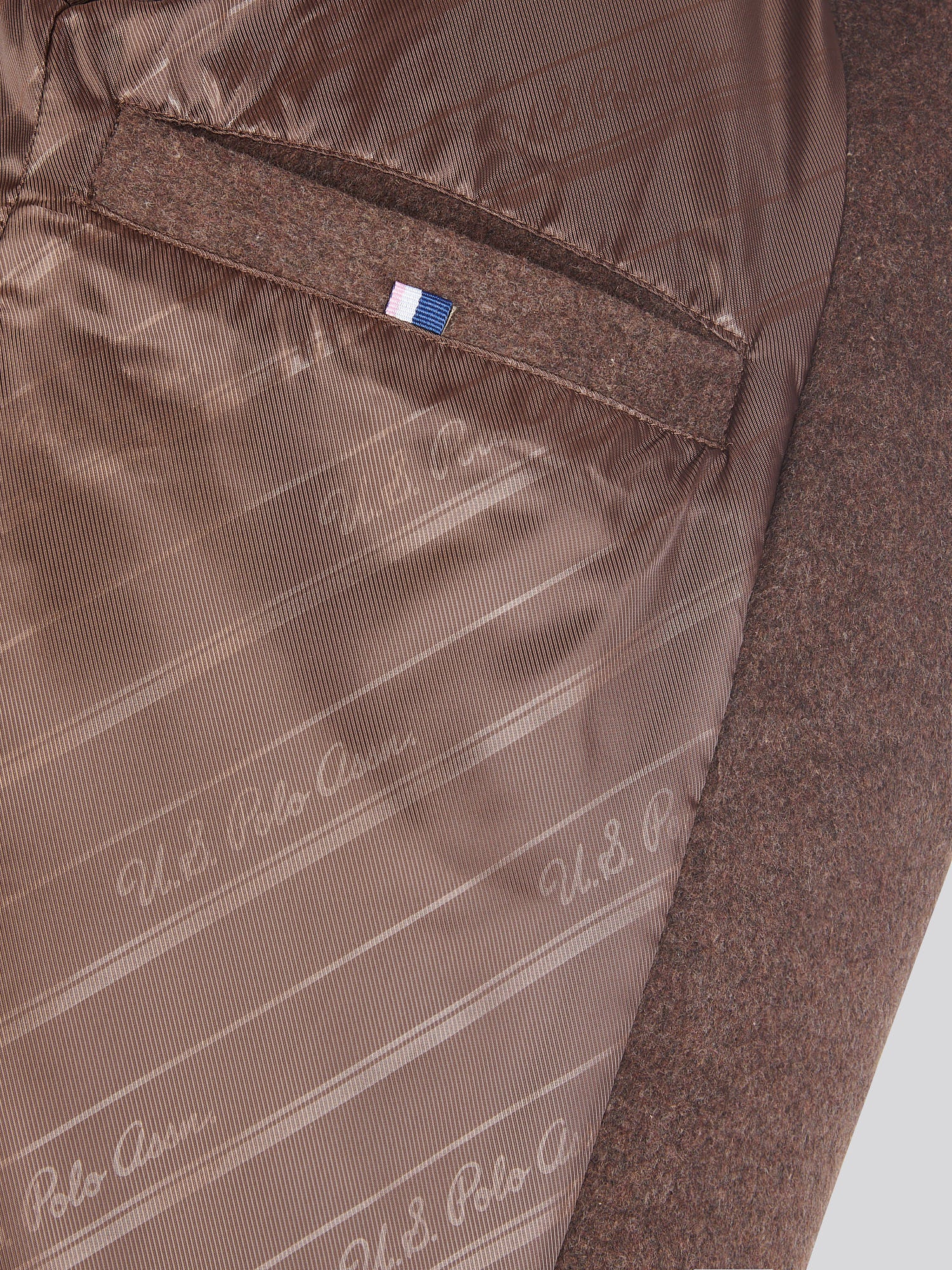 Womens Wool Blend Wrap Belted Coat in Puce - Image 10