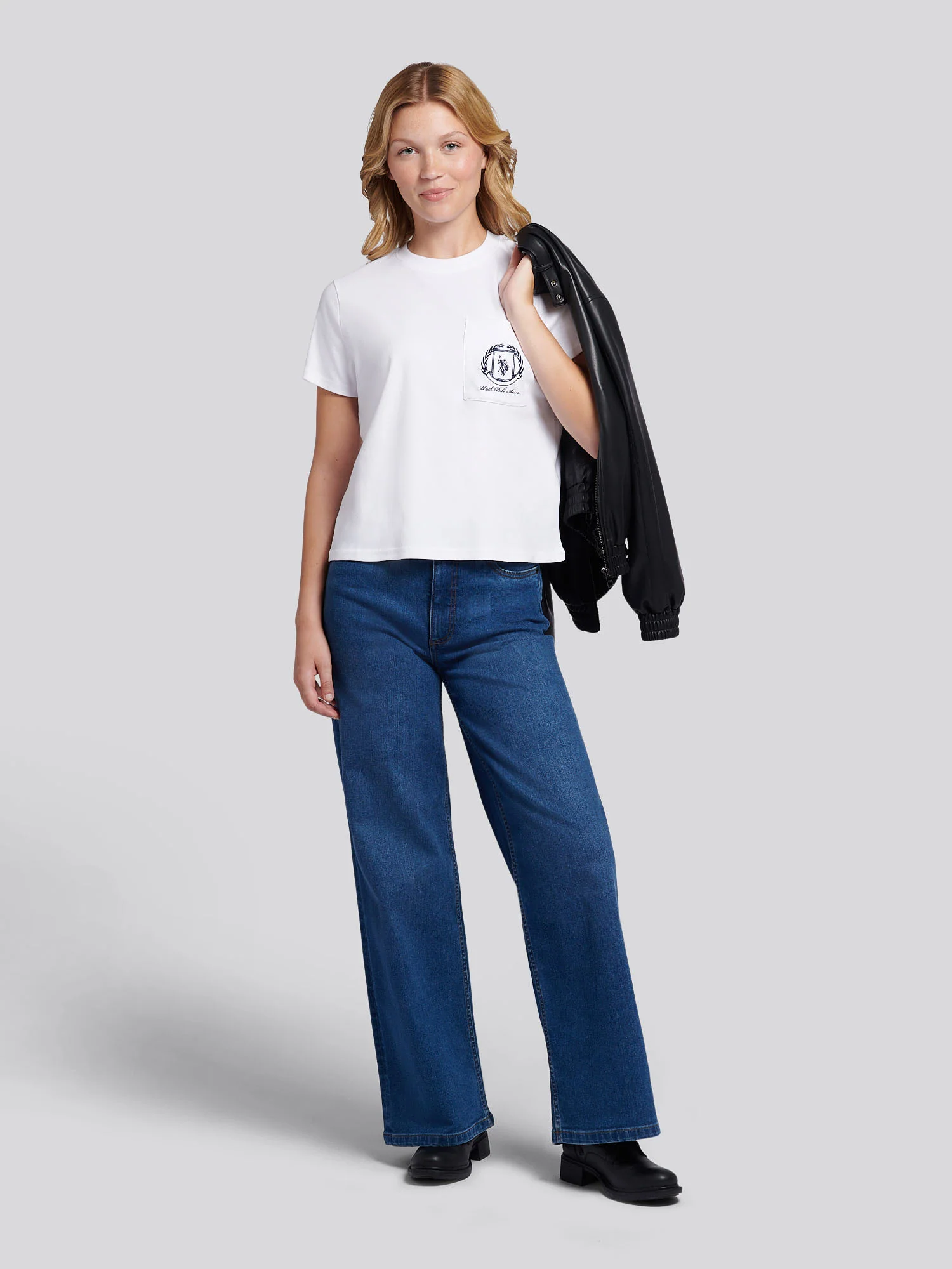 Womens Wreath Graphic T-Shirt in Bright White - Image 3
