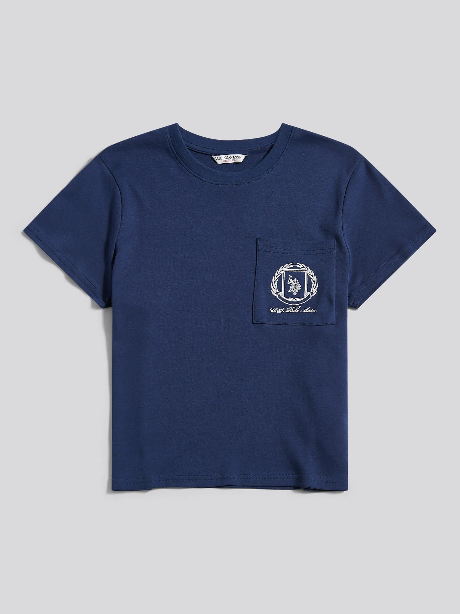 Womens Wreath Graphic T-Shirt in Navy Iris - Image 5