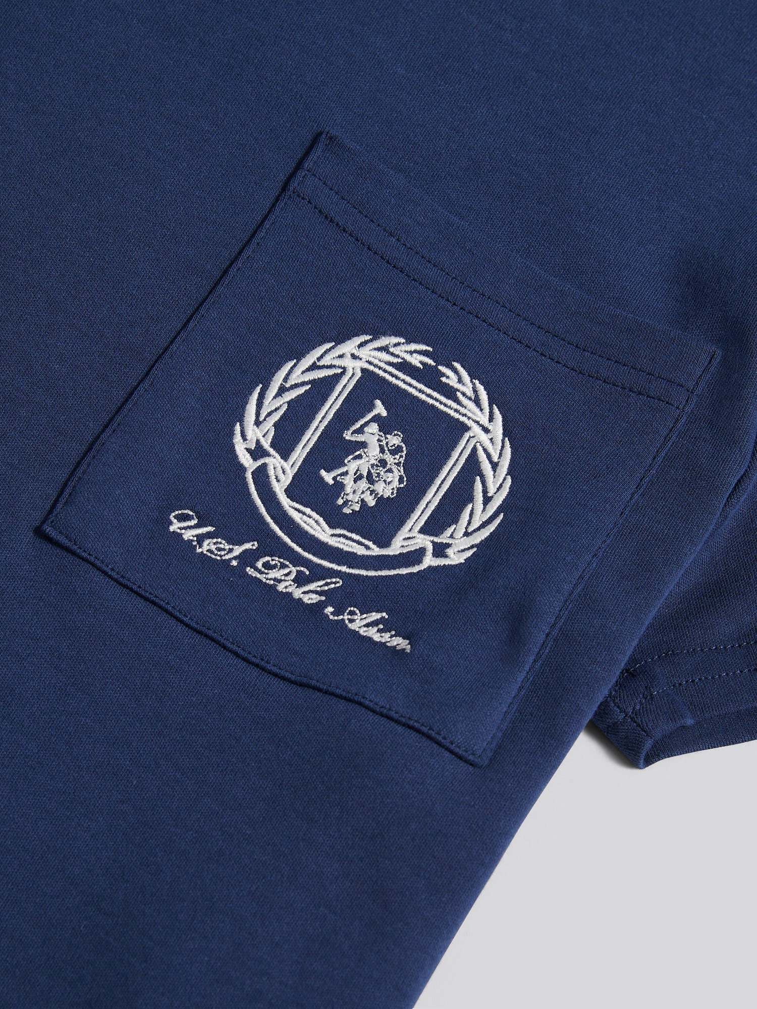Womens Wreath Graphic T-Shirt in Navy Iris - Image 7