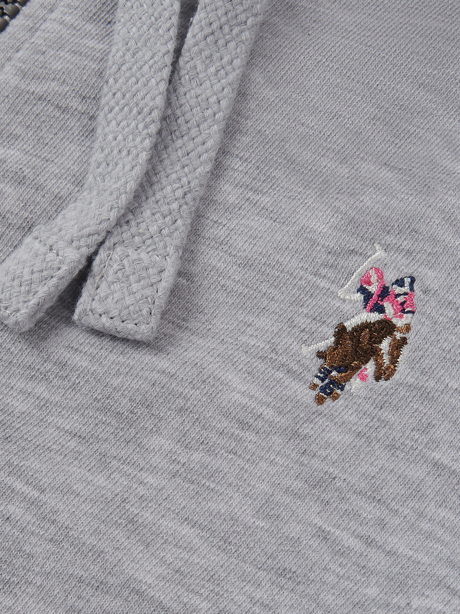 Womens Zip-Through Hoodie in Pearl Grey Marl - Image 7